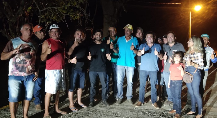 Vice-prefeito Zenildo Oliveira participa de evento de inauguração de passagem molhada em Comunidade Rural